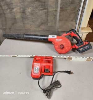 a281- Milwaukee Blower w/ charger. Works - Image 1