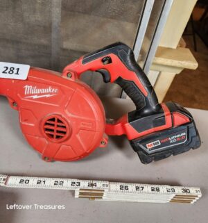 a281- Milwaukee Blower w/ charger. Works - Image 2