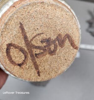 a293- cement turtles, pottery honey pot signed by olson - Image 3