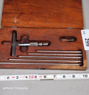 a299- Lufkin precision depth micrometer set No 513 - Image 1