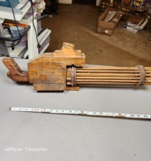 a312- wooden rubber band Gatling gun, sometimes referred to as The Devastator - Image 2