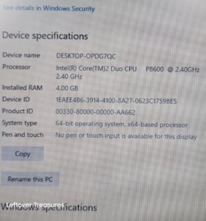 a323- HP Elitebook 8530P Intel Duo Core - Image 2