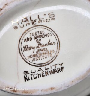 a327- Hall Superior China Aladdin Teapot, antique dish - Image 4