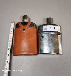 a331- 2 vintage flasks - Image 1