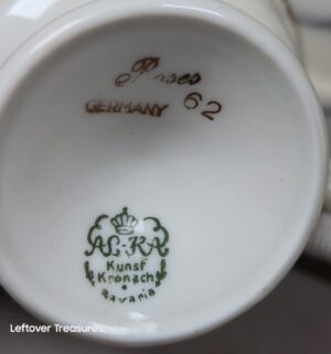 a337- marble salt/pepper, bavaria cup/saucer - Image 2