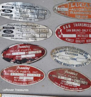 a363- vintage transmission metal labels - Image 2
