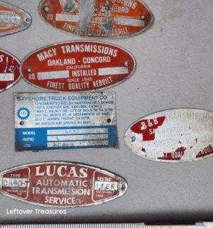 a363- vintage transmission metal labels - Image 3