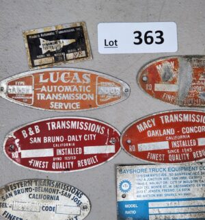 a363- vintage transmission metal labels - Image 4
