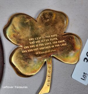 a365- 24kt gold plated 4 leaf clover and horse shoe - Image 2