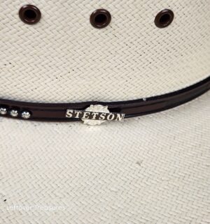 a369- Stetson Cowboy Fan Size 7 1/4 - Image 3