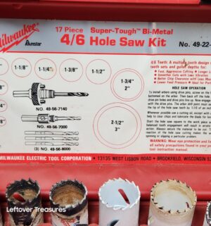a434- Milwaukee 17-piece Super-Tough Bi-Metal Hole Saw Kit - Image 3