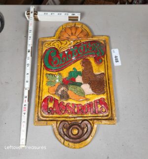a448- 1970s advertising sign for Collectors Casseroles cookware - Image 1