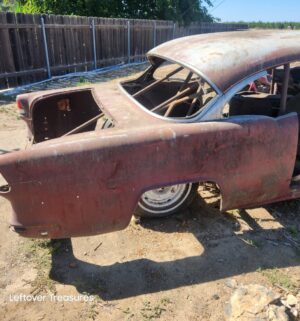 a455- (SEE VIDEO) 1955 Chevrolet 1/4 Mile Race Car. Non-Op. Buyer to receive all parts. Clean Title. Pink Slip Transfer. TRUE RACE CAR - Image 5