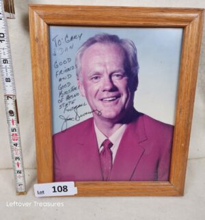 b108- Jim Sweeney Signed Portrait. Fresno state football headcoach