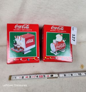 b127- coca cola holiday ornaments