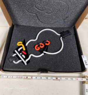 b163- Snowman, No Base. Advantage Interchangeable Neon Sculpture