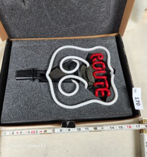 b170- Route 66 w/ base. Advantage Interchangeable Neon Sculpture
