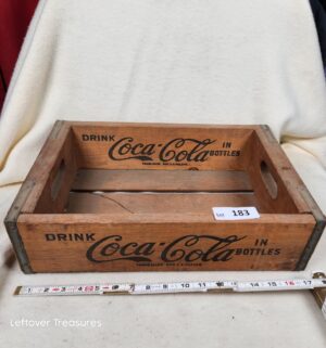 b183- Los Angeles vintage Coca-Cola wooden crate