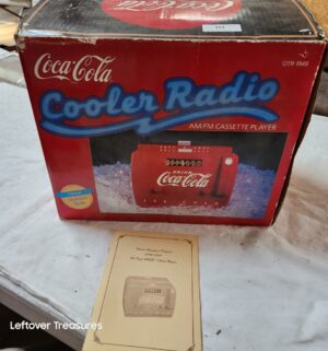 b218- vintage reproduction Coca-Cola Cooler Radio, model OTR-1949 - Image 4