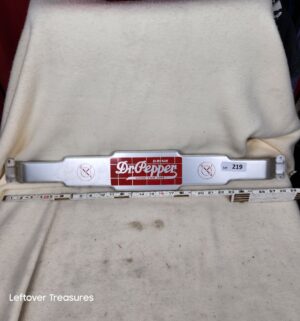 b219- Dr. Pepper Gas Station metal door push bar