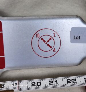 b219- Dr. Pepper Gas Station metal door push bar - Image 3