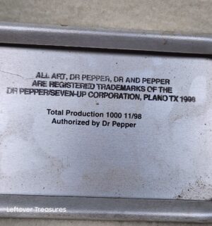 b219- Dr. Pepper Gas Station metal door push bar - Image 5