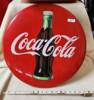 b222- 1990 Coca-Cola button sign