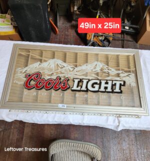 b225- 2002 Coors Light Rocky Mountains mirror sign - Image 1