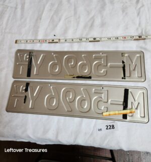 b228- vintage German license plate Set - Image 2