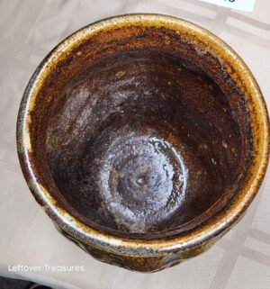 c10- resembles alkaline-glazed pottery. Signed on bottom - Image 3