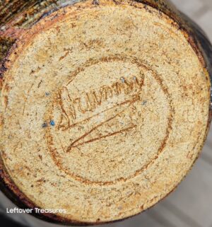 c10- resembles alkaline-glazed pottery. Signed on bottom - Image 4