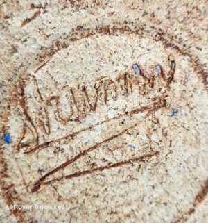 c10- resembles alkaline-glazed pottery. Signed on bottom - Image 5