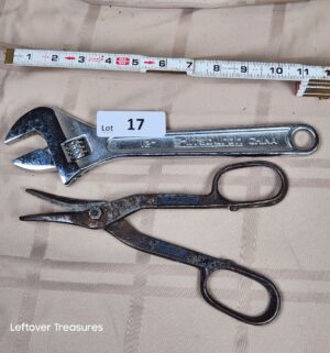 c17- Tin Snips, Crescent wrench