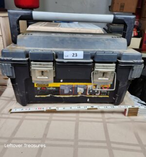 c23- Stanley 20 inch Pro Toolbox w/ tools