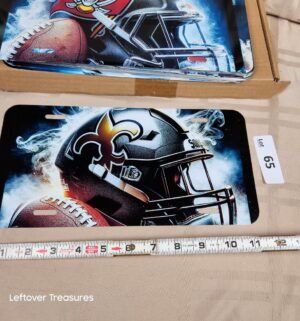 c65- Saints. Metal License Plate Cover