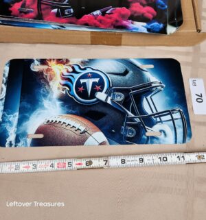 c70- Titans. Metal License Plate Cover