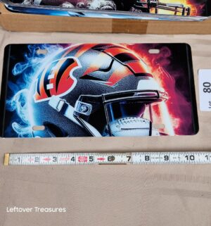 c80- Bengals. Metal License Plate Cover