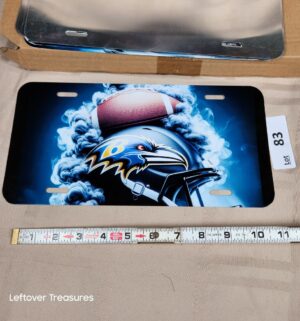 c83- Baltimore Ravens. Metal License Plate Cover