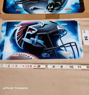 c94- Alanta Falcons. Metal License Plate Cover