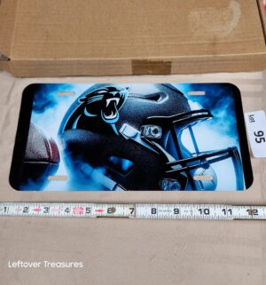 c95- Carolina Panthers. Metal License Plate Cover