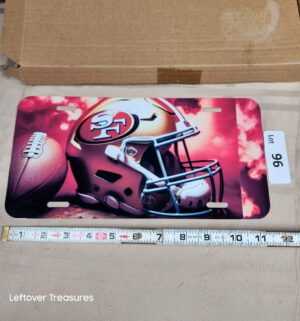 c96- San Francisco 49ers. Metal License Plate Cover