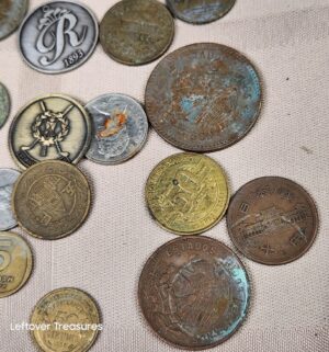 c127- vintage foreign coins, tokens - Image 3