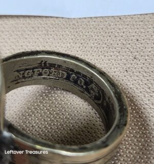 c140- Antique European Silver Ring. 800 Silver Acid Tested - Image 3