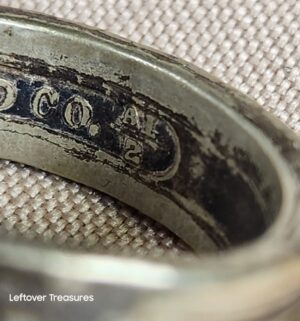 c140- Antique European Silver Ring. 800 Silver Acid Tested - Image 4