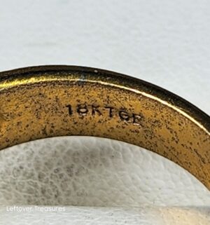 c144- 18k gold plated ring w/ cz stones - Image 3