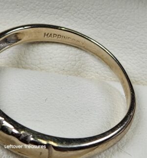 c152- 14k white gold band. No makers mark. Acid tested at 14k - Image 2