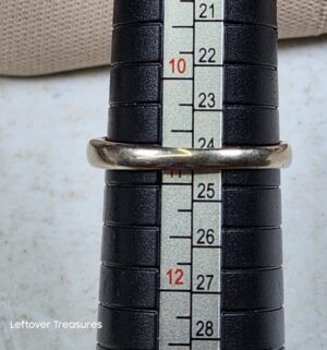 c152- 14k white gold band. No makers mark. Acid tested at 14k - Image 4