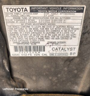 c167- 1998 Toyota Tacoma Xtracab SR5. Manual Transmission. V6, 3.4L 4WD - Image 23