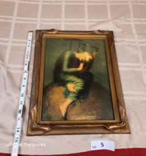 d5- vintage framed print of Hope by George Frederic Watts