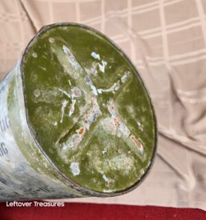 d37- vintage metal military artillery shell canister - Image 4